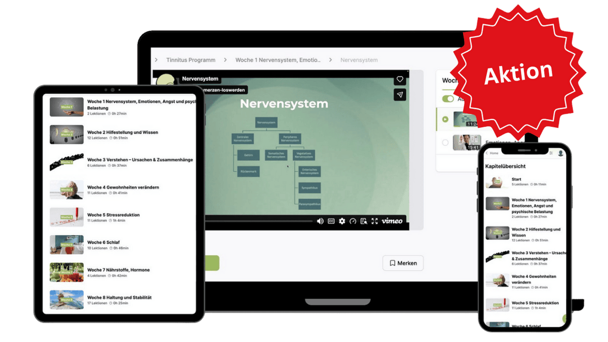 8 Wochen Tinnitus Kurs (Herbstaktion)